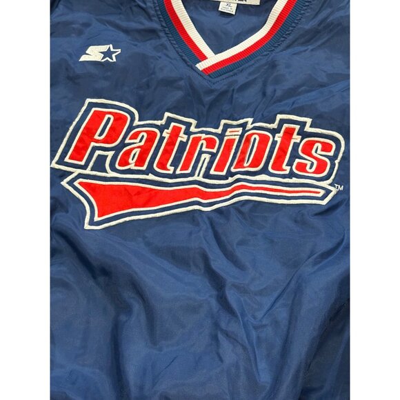 Vintage 90's Starter New England Patriots NFL Pro Line Windbreaker Jacket XL - Picture 5 of 9